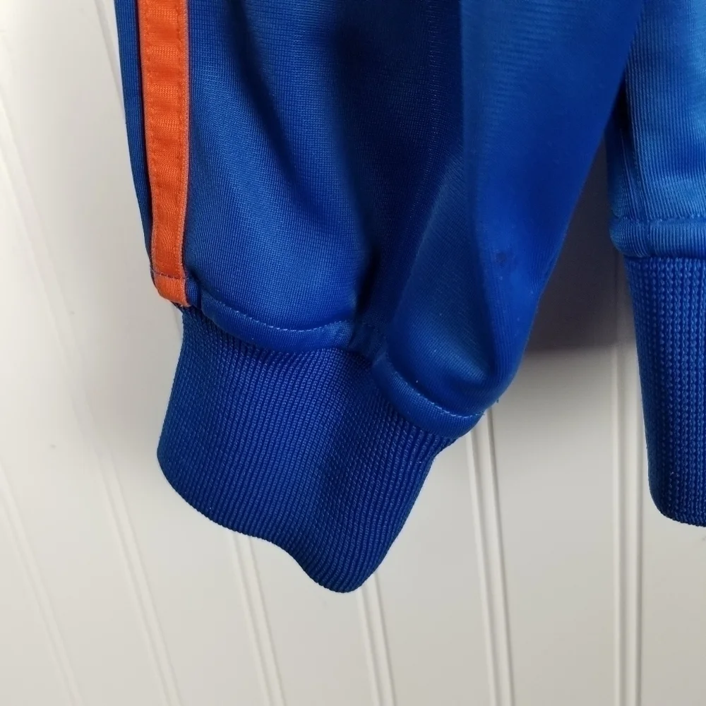 Florida Gators Track Jacket Full Zip Patch Blue Orange Stripe Russell Athletics